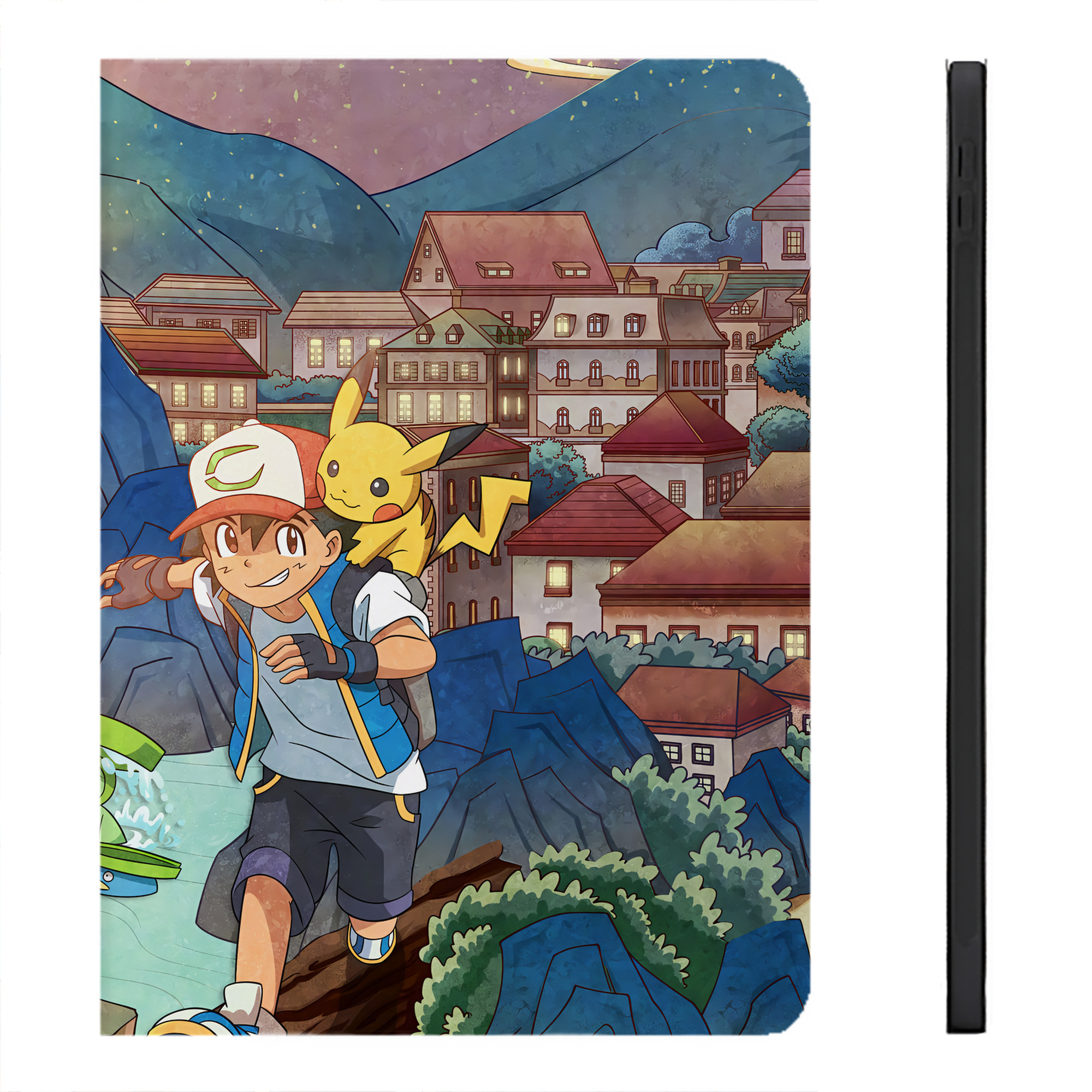 （画像用） ポケットモンスター Pokémon IPadケース ペンホルダー付き ブックスタイルデザイン